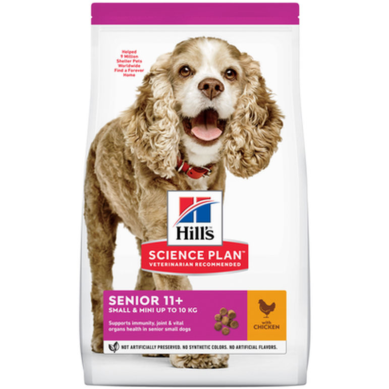 Hills Science Plan - Senior 11+ Small/Mini Chicken 1,5kg - Hund - Tørrfôr - Dyrekassen.no