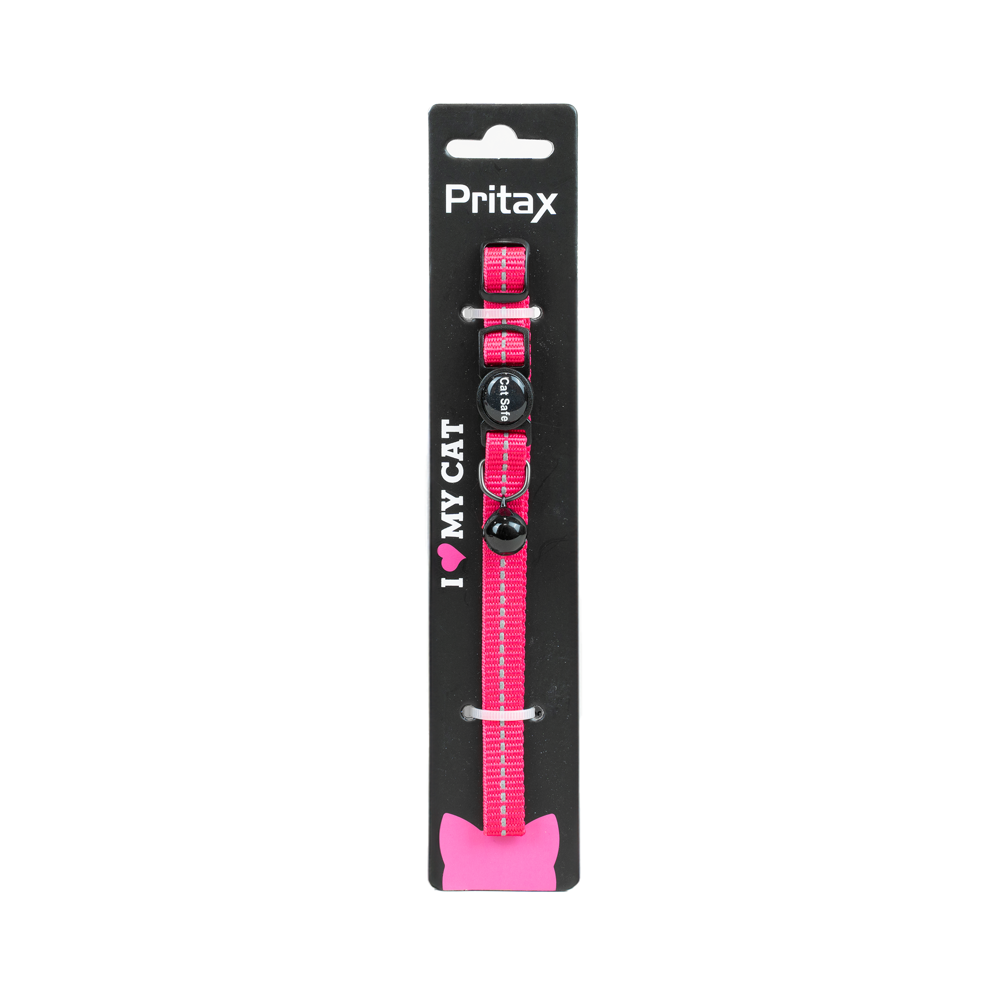 Pritax - Kattehalsbånd Maja 10 mm x 19-30 cm Rosa - Katt - Helse og pels - Pelspleie - Skjær - Kattehalsbånd - Dyrekassen.no