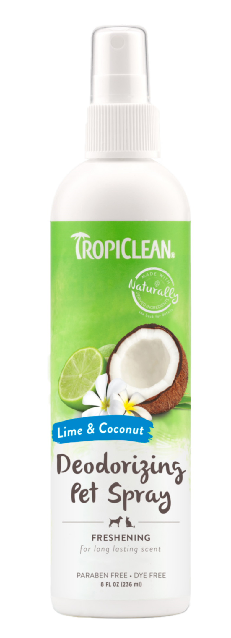 TropiClean Lime & kokosnøtt deodoriserende spray for kjæledyr 236 ml