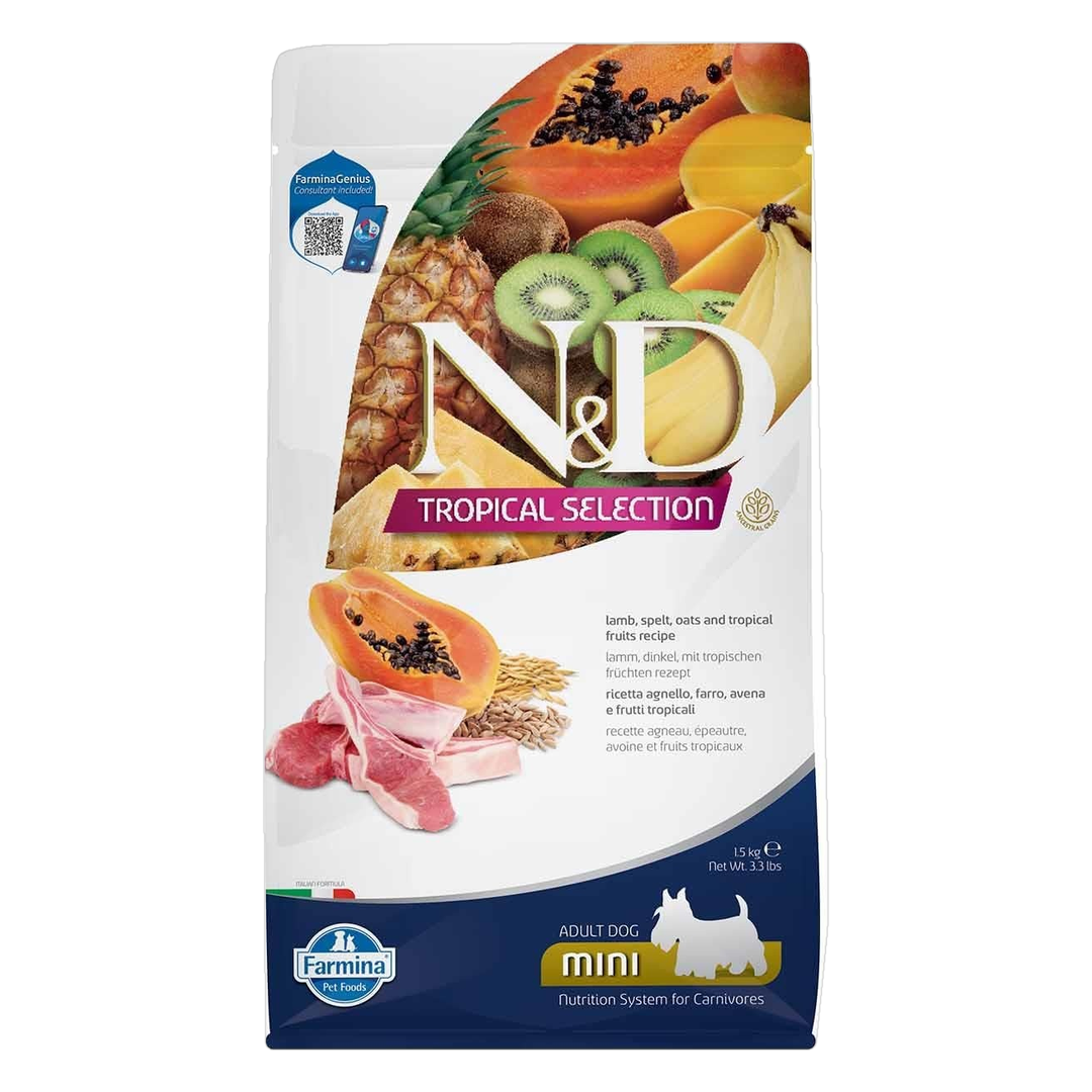 Farmina Dog N&D Tropical Selection Lamb Adult Mini 1,5 kg