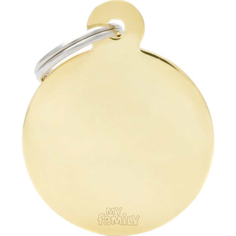 MyFa MyFa ID-Tag Basic Round Brass