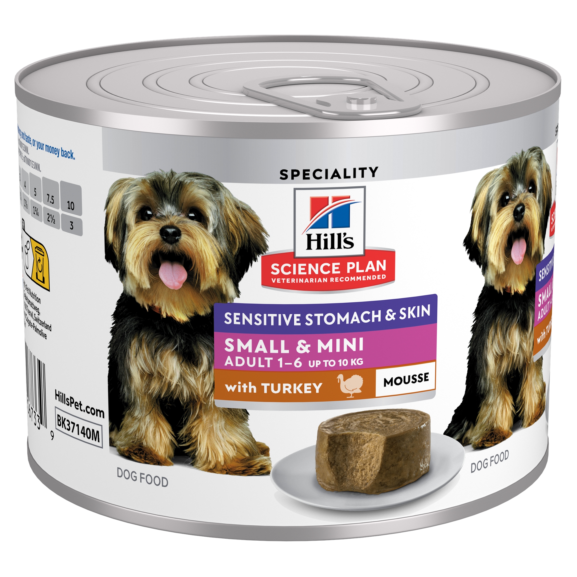 Canine Adult Sen.Stomach & Skin Mousse Small&Mini Turkey