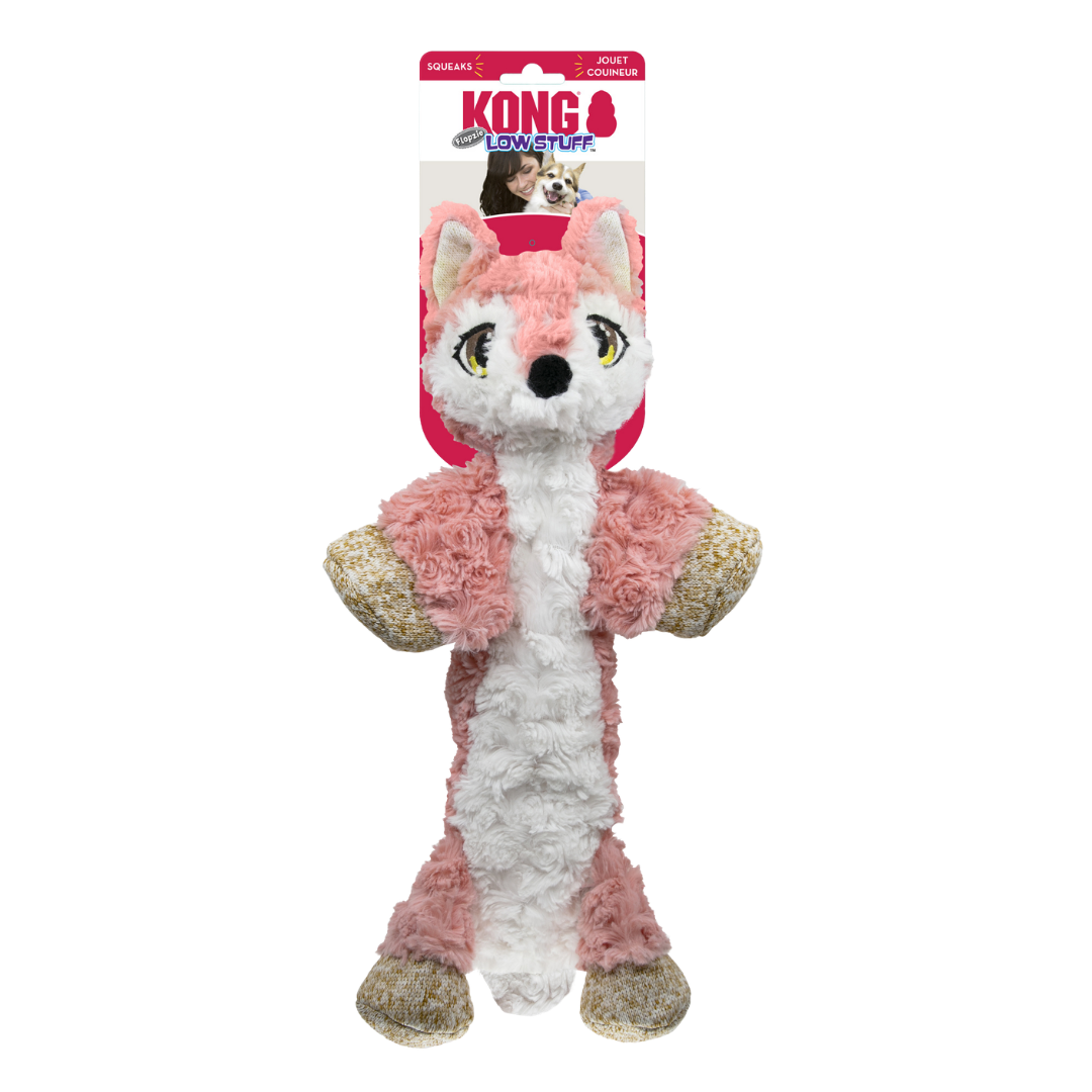 Kong Kong Hundeleke Low Stuff Flopzie Fox M