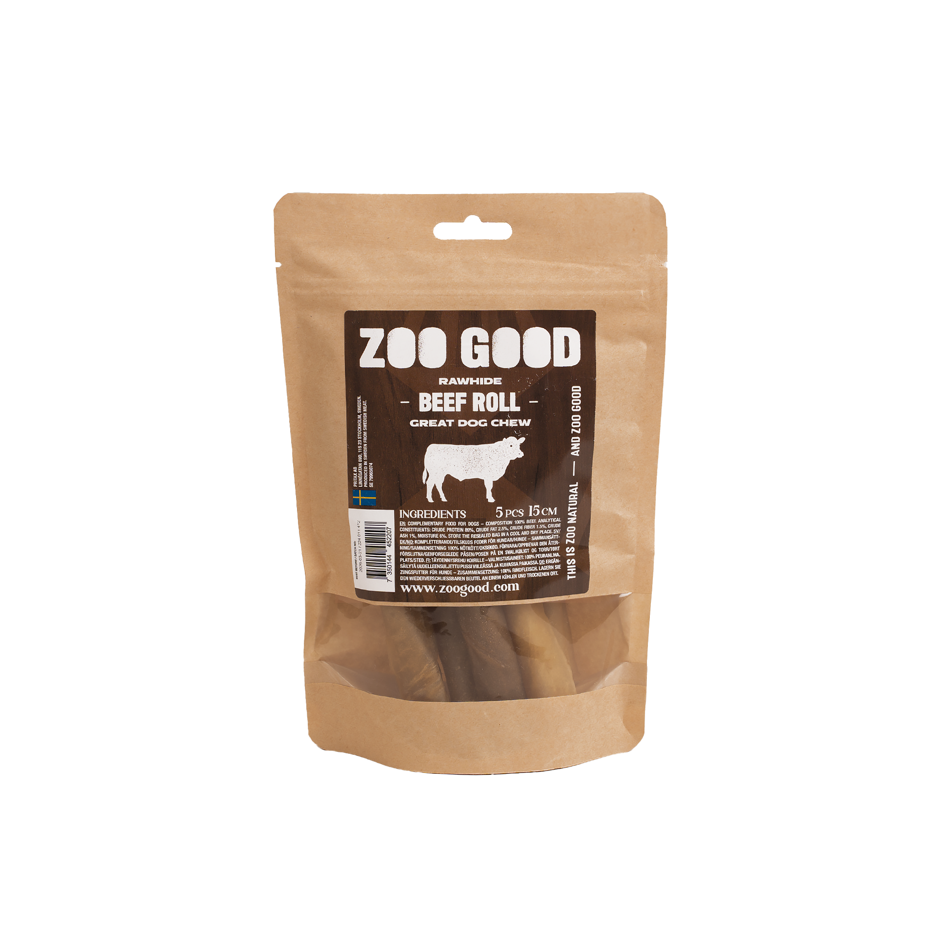 ZOO GOOD Rawhide Small 5-pakning