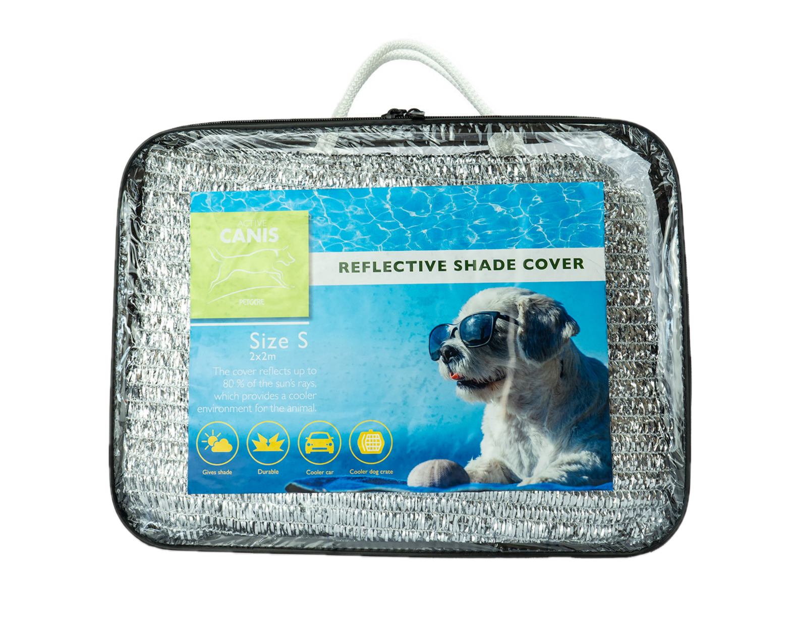 Active Canis - Sølvduk Liten 2x2 m - Hund - Utstyr - Refleks - Dyrekassen.no