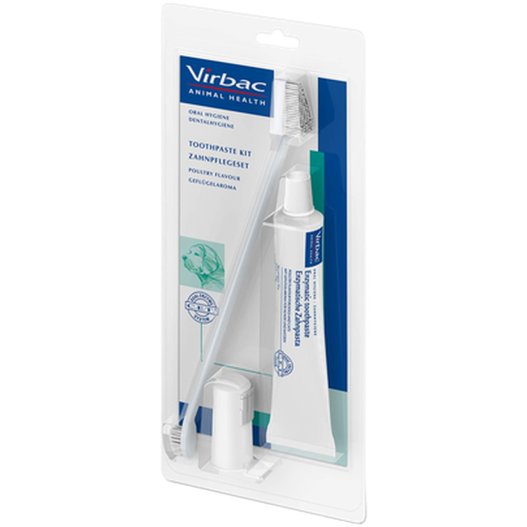 Virbac Tannhygienesett hund / katt 70 g