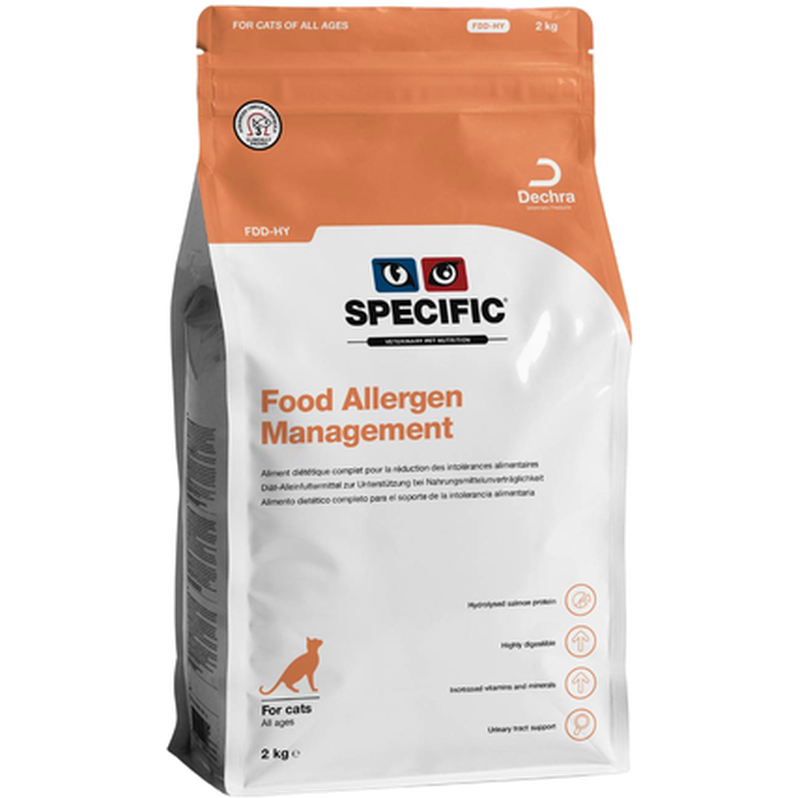 Specific - Cats FDD-HY Behandling av matallergi 2 kg - Katt - Helse og pels - Hygiene - Kattemat - Dyrekassen.no