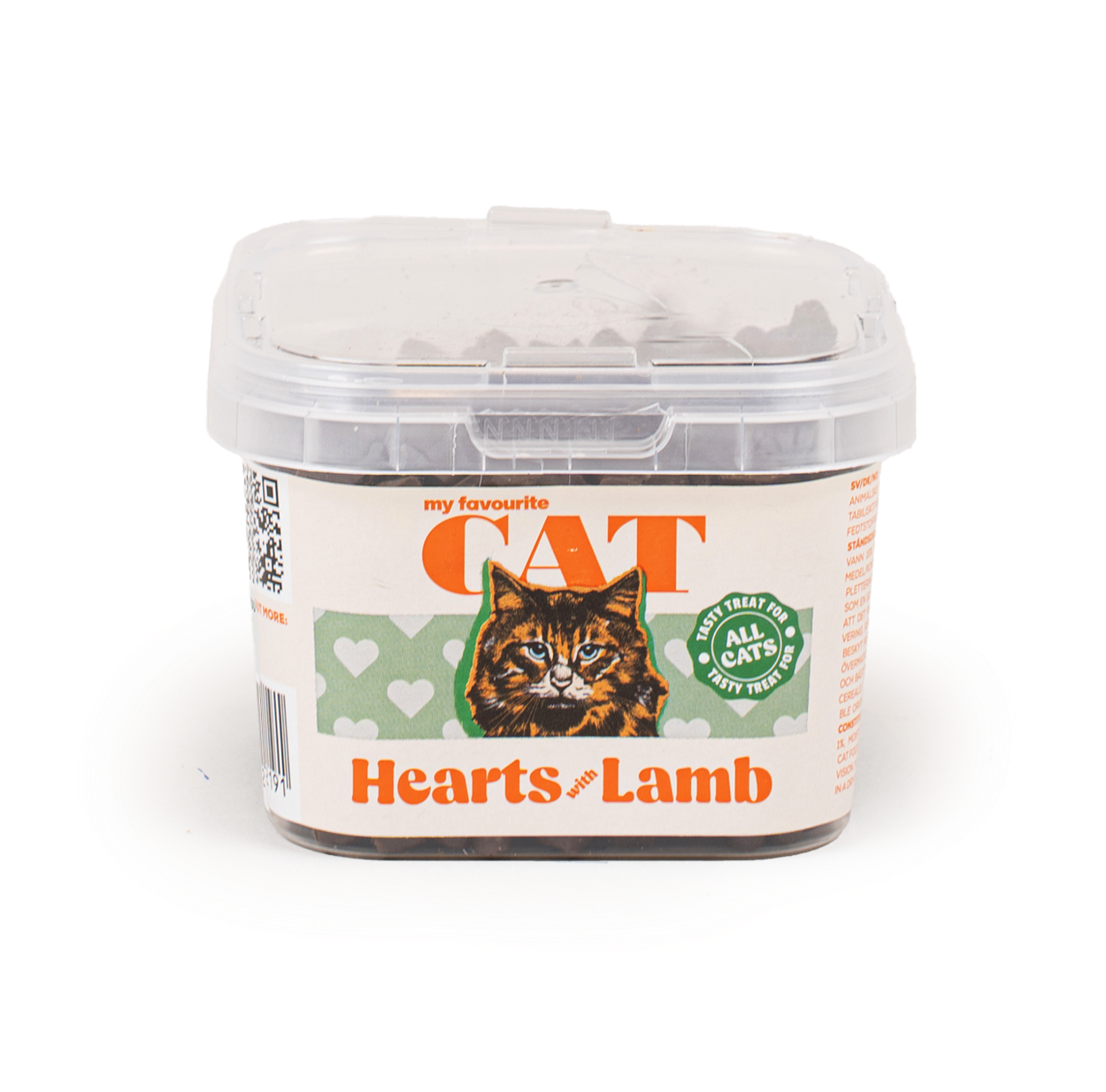 My favourite CAT - Hjerter med lam 140 g - Katt - Helse og pels - Hygiene - Godbiter - Dyrekassen.no