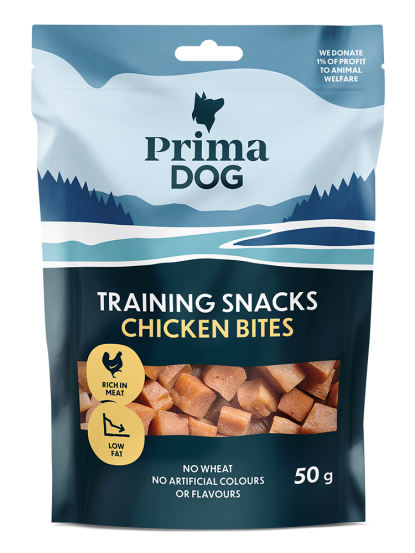 Prima Dog - Training Snacks Chicken Bites 50 g - Hund - Hundegodteri - Dyrekassen.no
