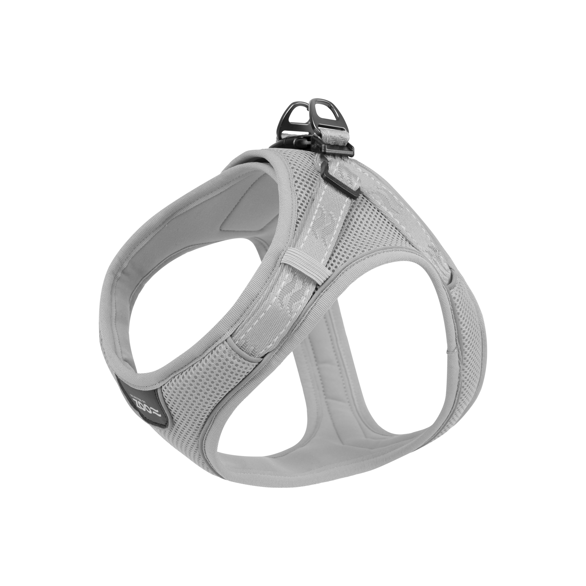 Sele Rufus Soft justerbar XXS Hals 15 mm x 24-30 cm Bryst 15 mm x 30-38 cm Grå