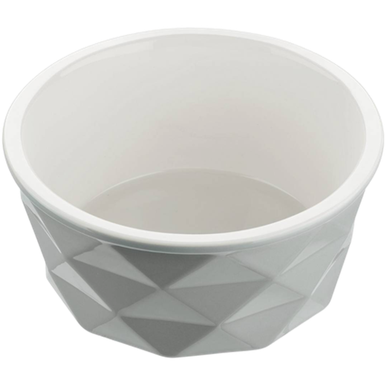 Dog & Cat Feeding Bowl Eiby Ceramic Gray 1900 ml