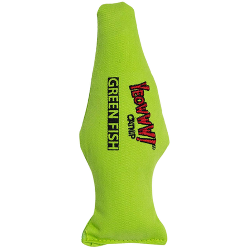 Catnip katteleketøy fisk grønn 18 cm