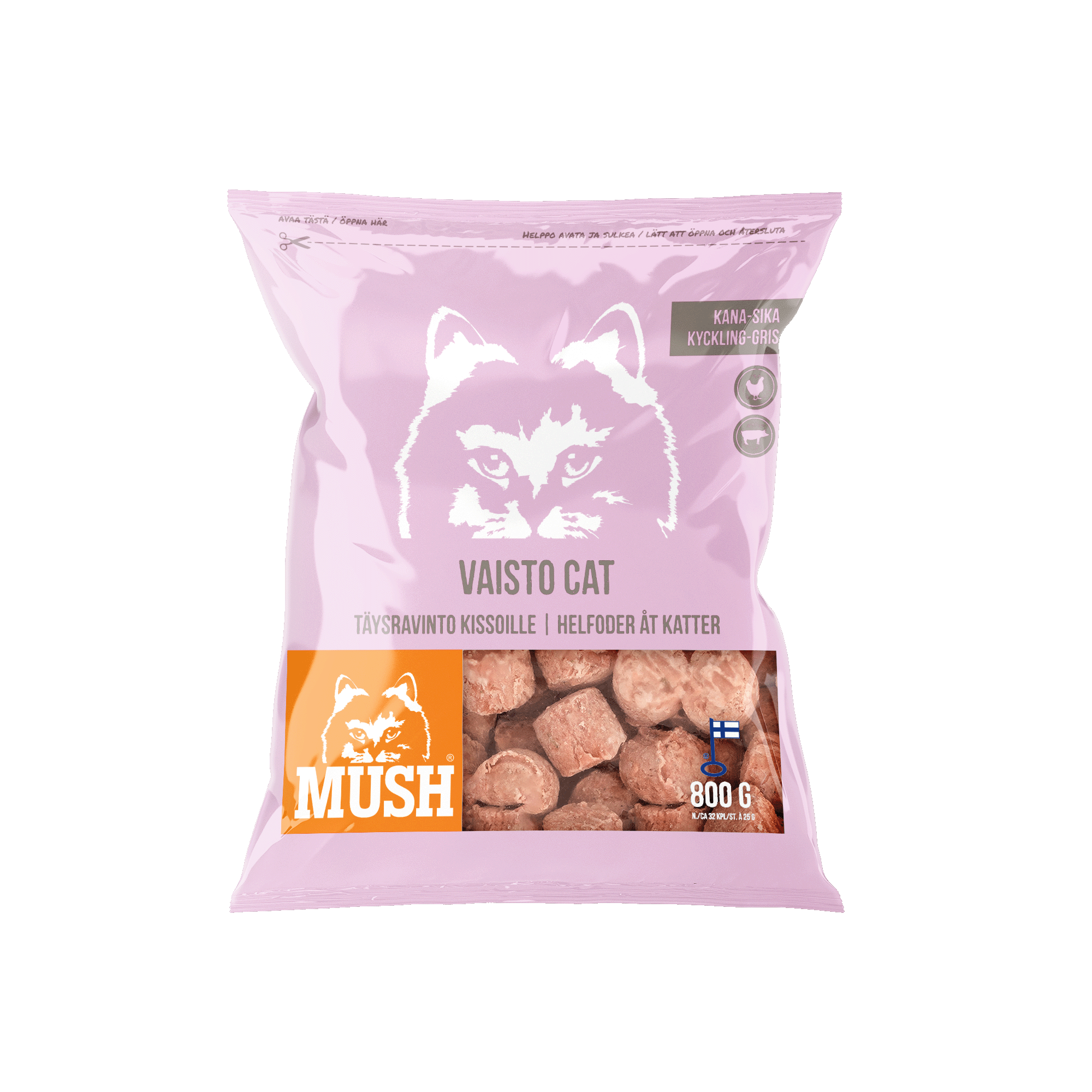 Mush Vaisto Cat Kylling-Svin