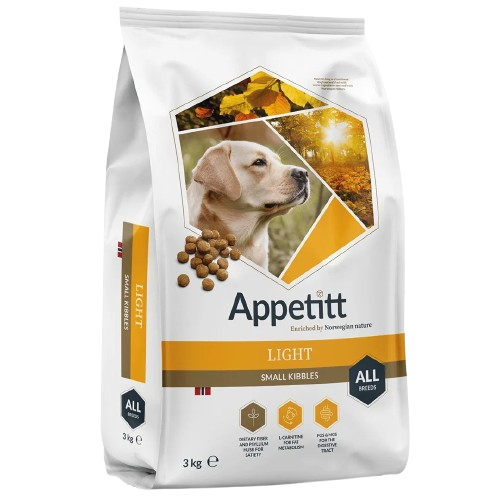 APPETITT - Light Små Pellets 3 kg - Hund - Hundefôr - Dyrekassen.no