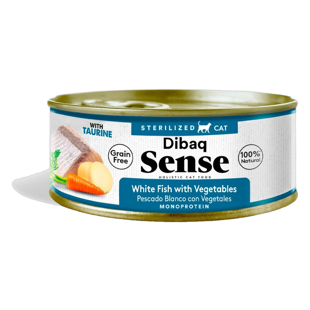 DIBAQ Dibaq Sense Våtfôr Sterilised Hvitfisk & Grønnsaker 70 g