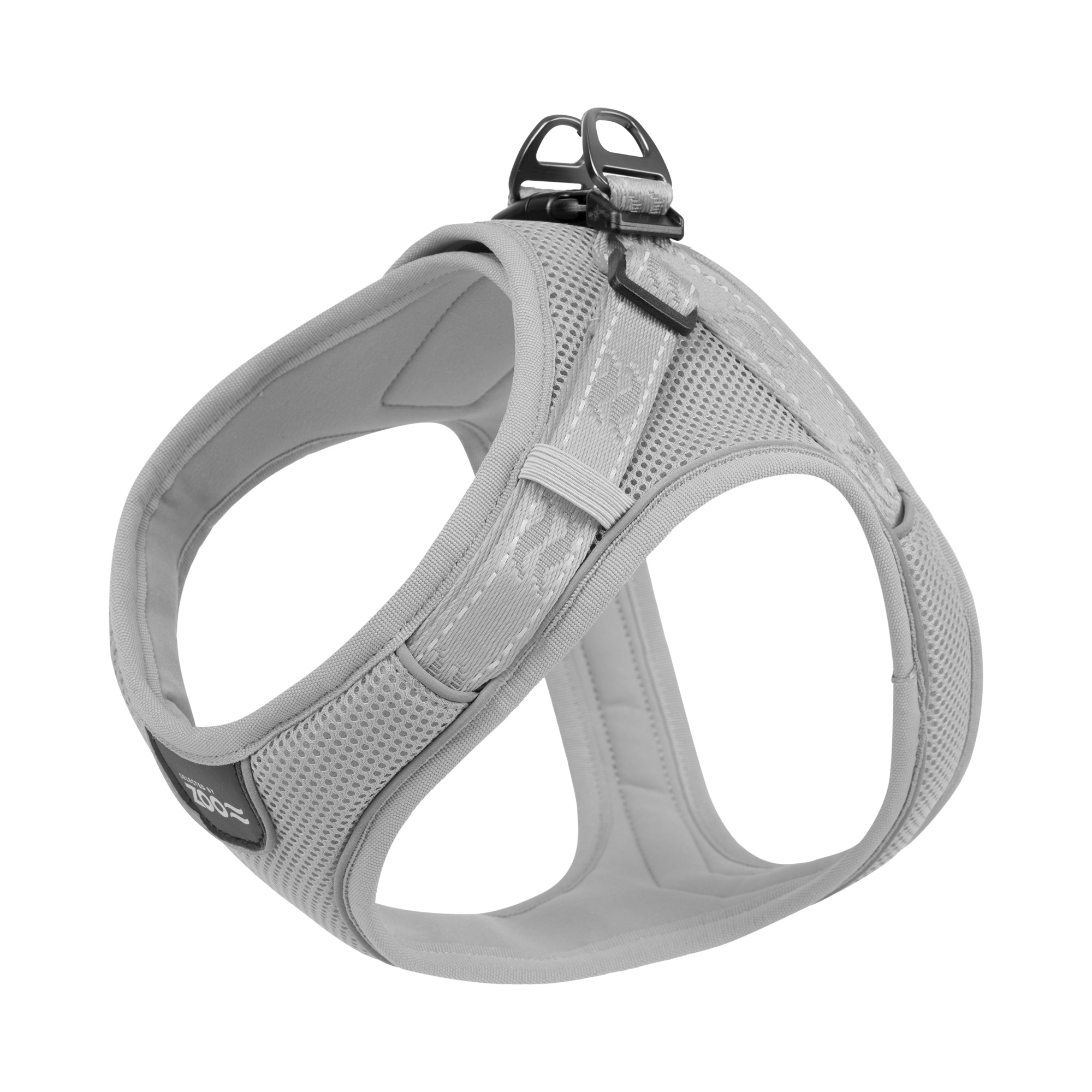 Sele Rufus Soft justerbar S Hals 20 mm x 34-44 cm Bryst 20 mm x 46-54 cm Grå