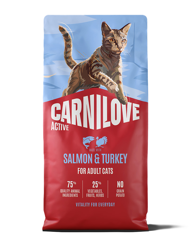 Active Cat Salmon & Turkey for Adult All Breeds