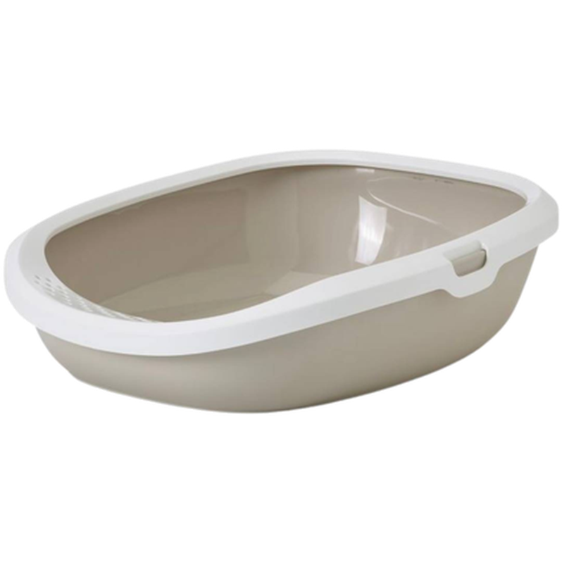 Savic - Gizmo stort kattesandbrett mocca/hvit 52x39x15cm - Katt - Helse og pels - Hygiene - Kattetoalett og tilbehør - Dyrekassen.no