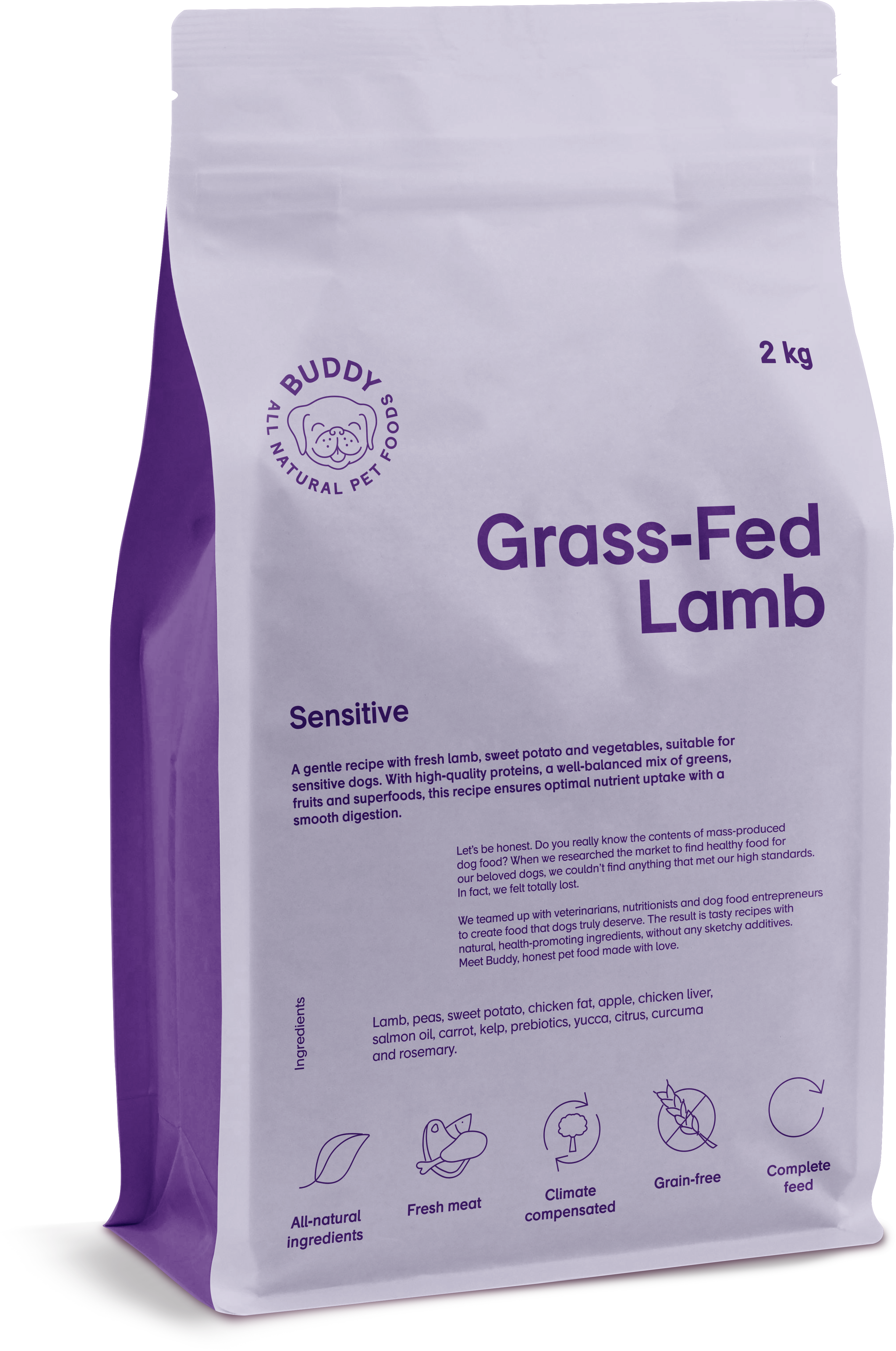 Buddy Pet Foods Lamm oppdrettet på gress