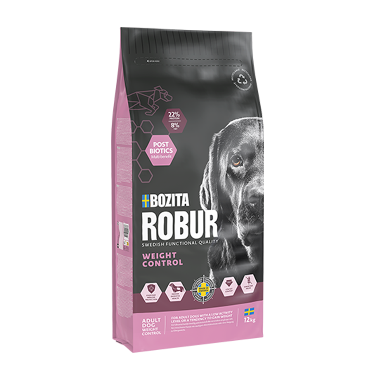 Bozita Robur - Adult Light 12kg - Hund - Hundefôr - Dyrekassen.no