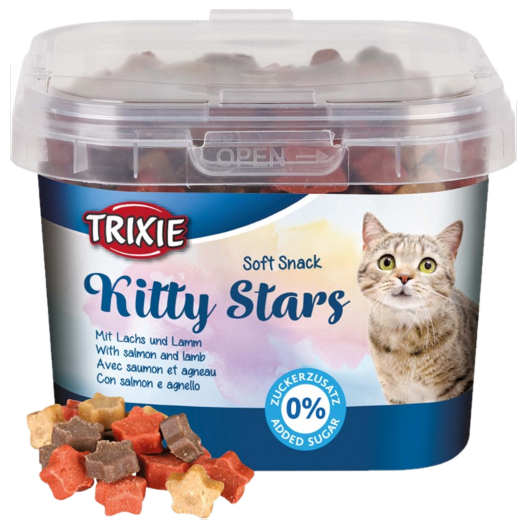 Trixie - Soft Snack Kitty Stars 140 g - Katt - Helse og pels - Hygiene - Godbiter - Dyrekassen.no