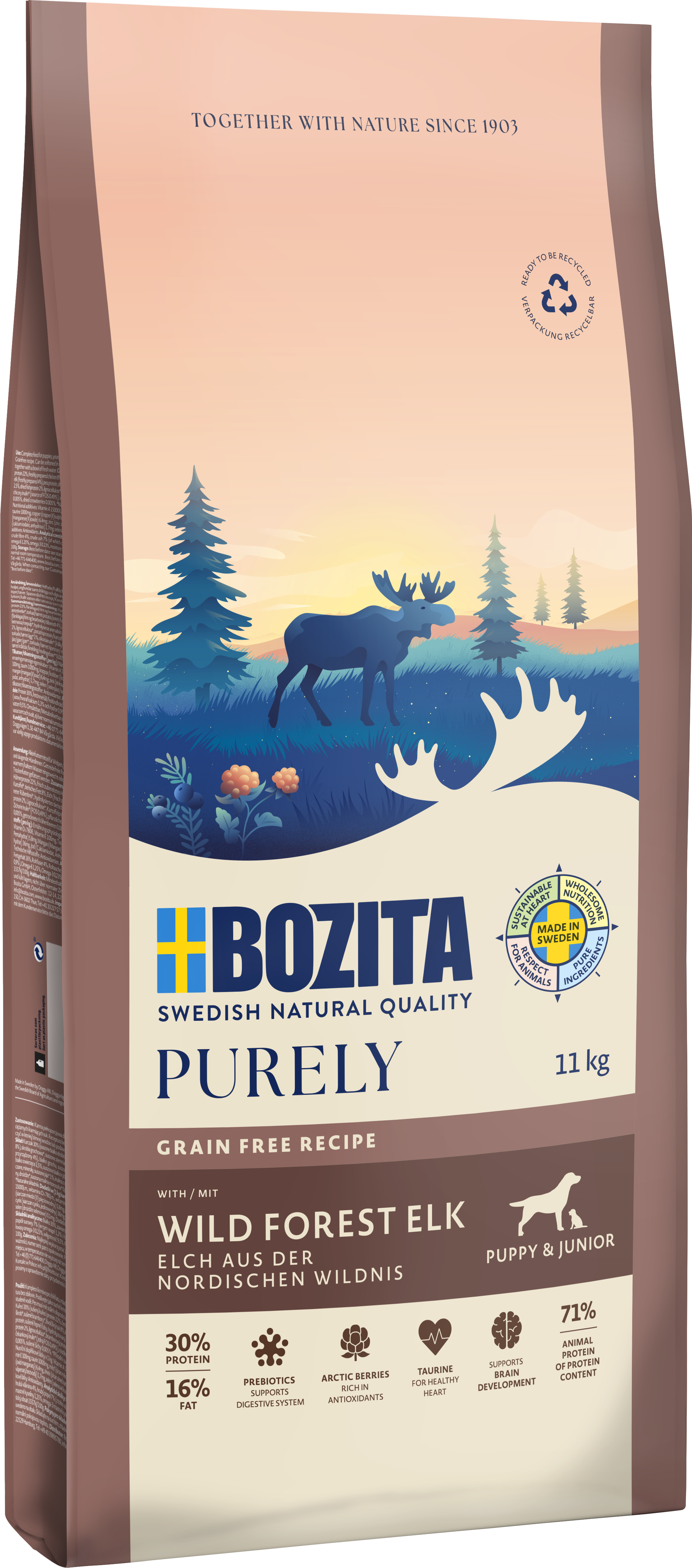 Purely Puppy & Junior Elk 11 kg