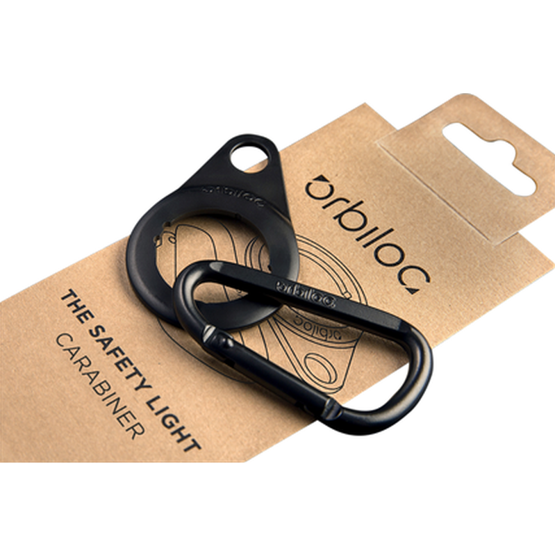 Orbiloc - Dual Accessories karabinkrok og karabinkrokfeste - feste for sikkerhetslys LED svart 1 stk. - Hund - Hundebur - Refleks og lykter -