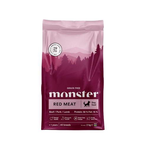 Monster Pet Food Dog Grain Free Adult Red Meat