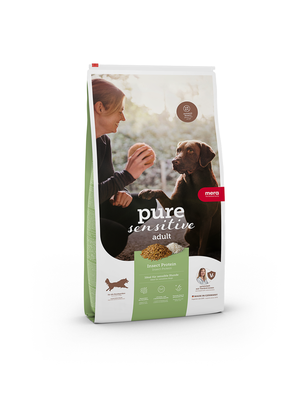 Mera Petfood - Pure Sensitive Adult Insekter og ris 4 kg - Hund - Hundefôr - Dyrekassen.no