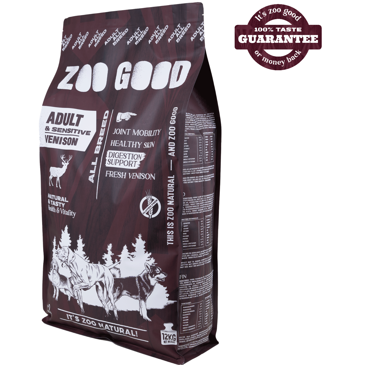 Hjortekjøtt Sensitive Adult All Breed 12 kg