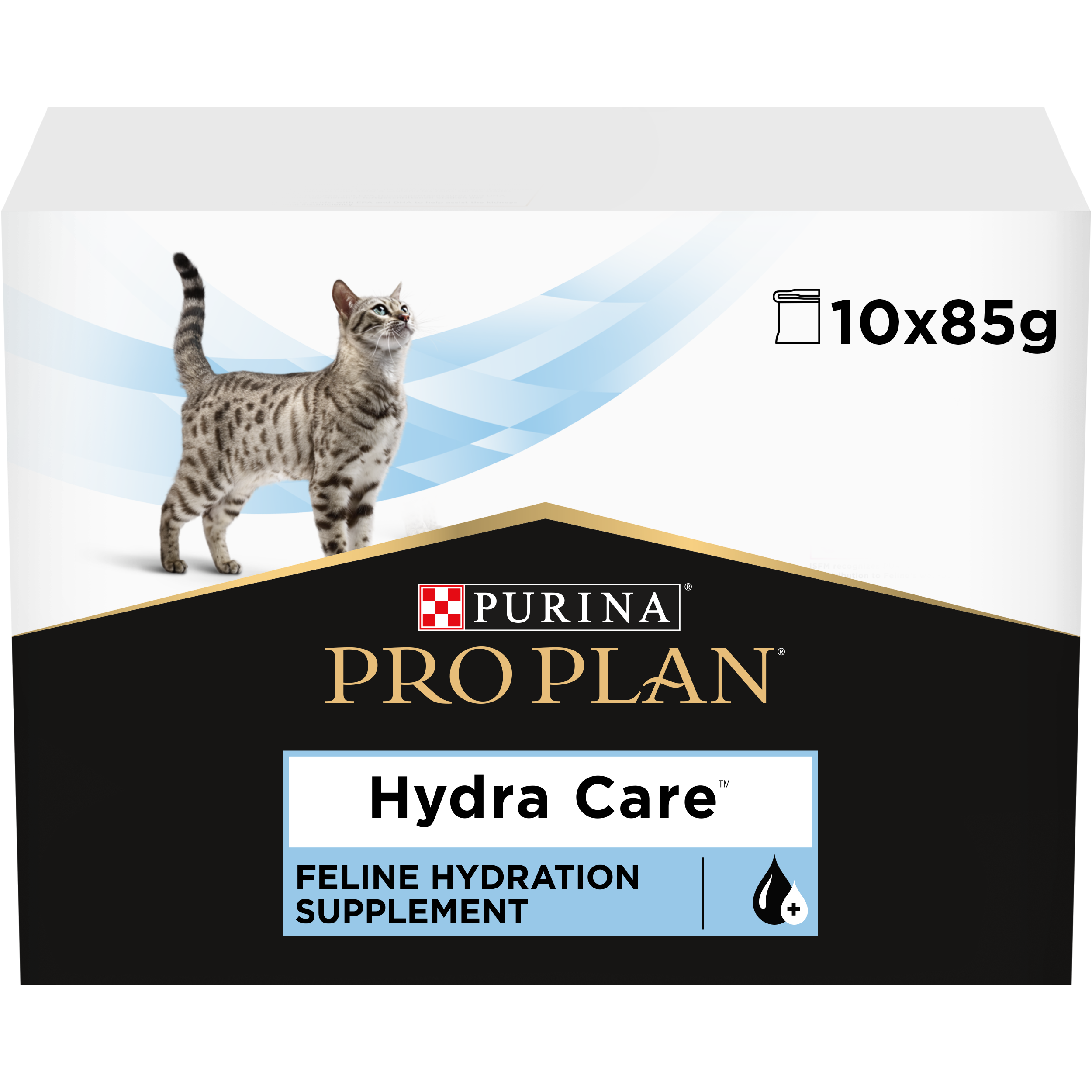 Purina Pro Plan Veterinary Diets Hydra Care® Feline Hydration Supplement Blue 85 g x 10 st - Portionspåsar