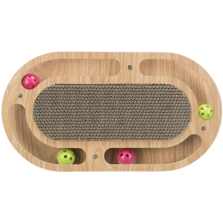 Trixie - Skrapekartong Treramme Oval Brun 46 x 4 x 25 cm - Katt - Matplassen - Automater - Klorebrett - Dyrekassen.no