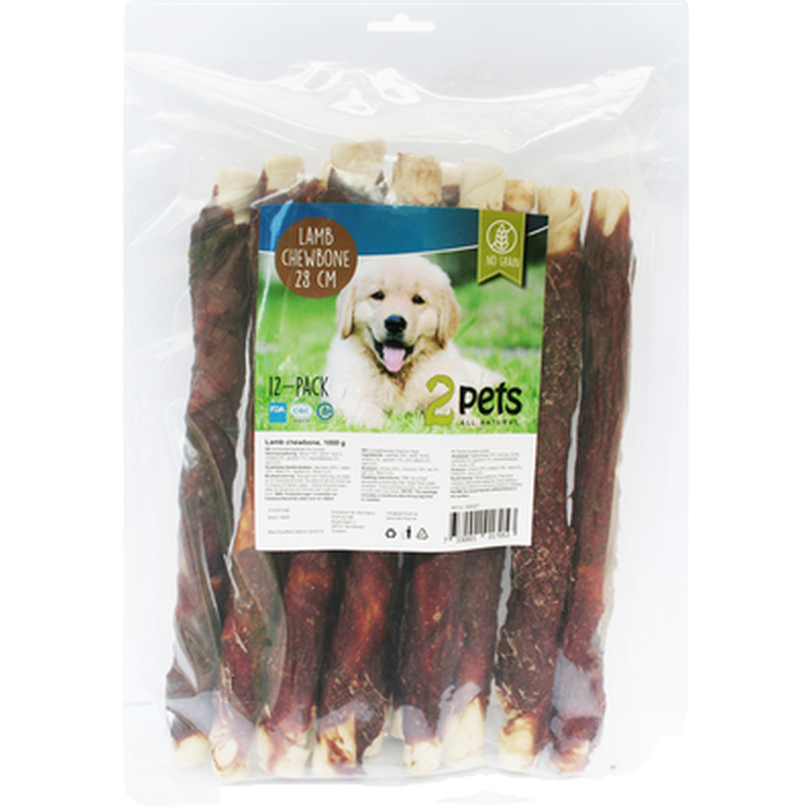 2 pets Dogsnack Lamb Chewbone
