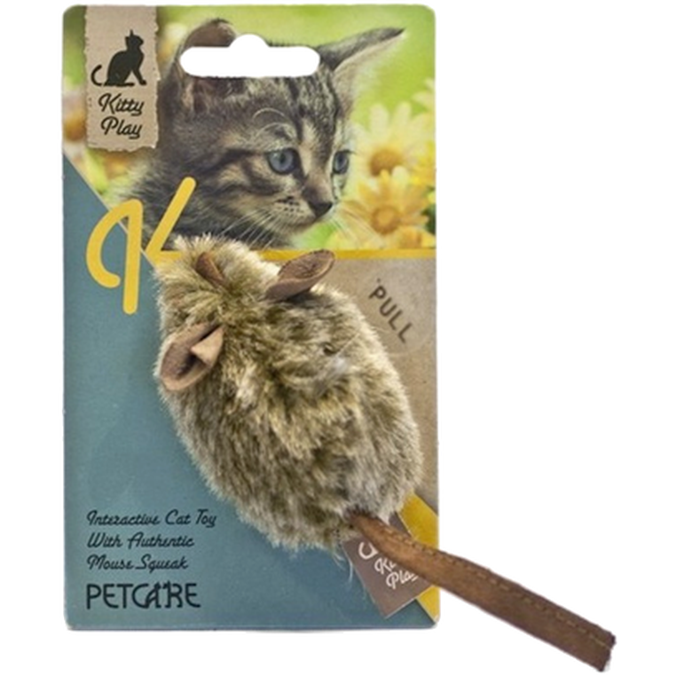 Kitty Play - Mus Hunter Brown - Katt - Helse og pels - Hygiene - Katteleker - Dyrekassen.no