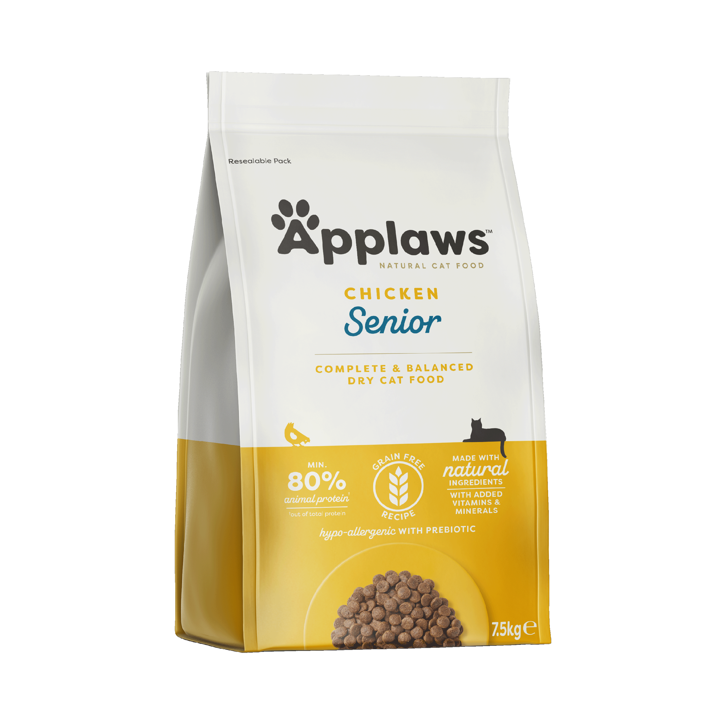 Applaws - Senior kylling 7,5 kg - Katt - Helse og pels - Kosttilskudd - Tørrfôr - Dyrekassen.no