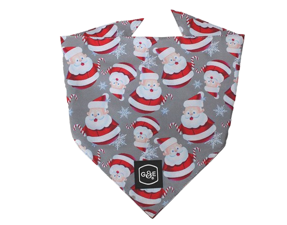 Bandana Santa XXS/XS, 48 cm mønstret