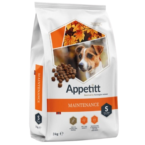 APPETITT - Maintenance Small 3 kg - Hund - Hundefôr - Dyrekassen.no