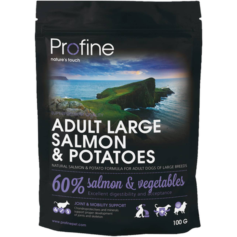 Tørrfôr til hund Adult Large Laks og poteter 3 kg