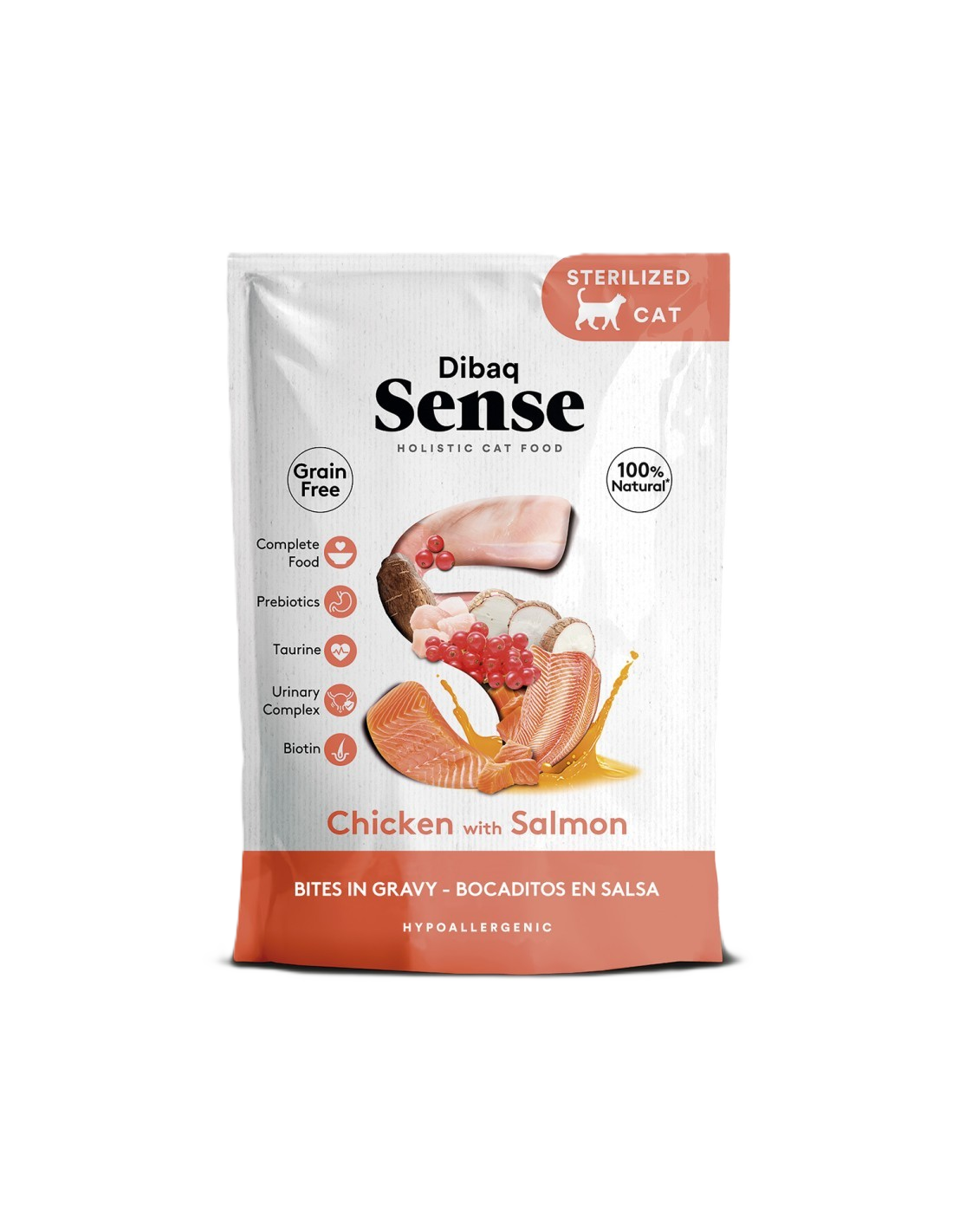 DIBAQ Cat Sense Bites Chicken With Salmon 100g