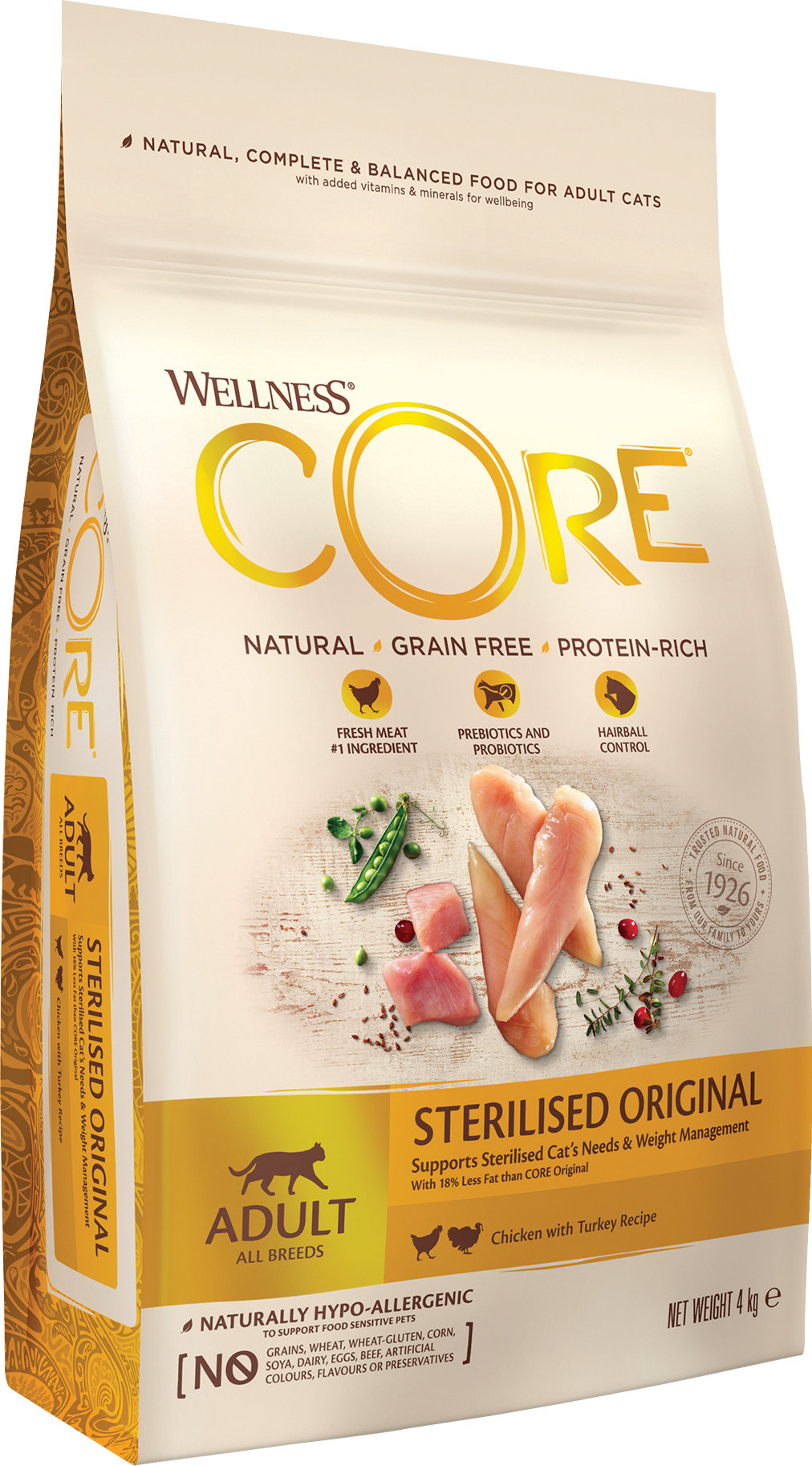 CORE Petfood Cat Adult Sterilised Grain Free Chicken & Turkey Dry