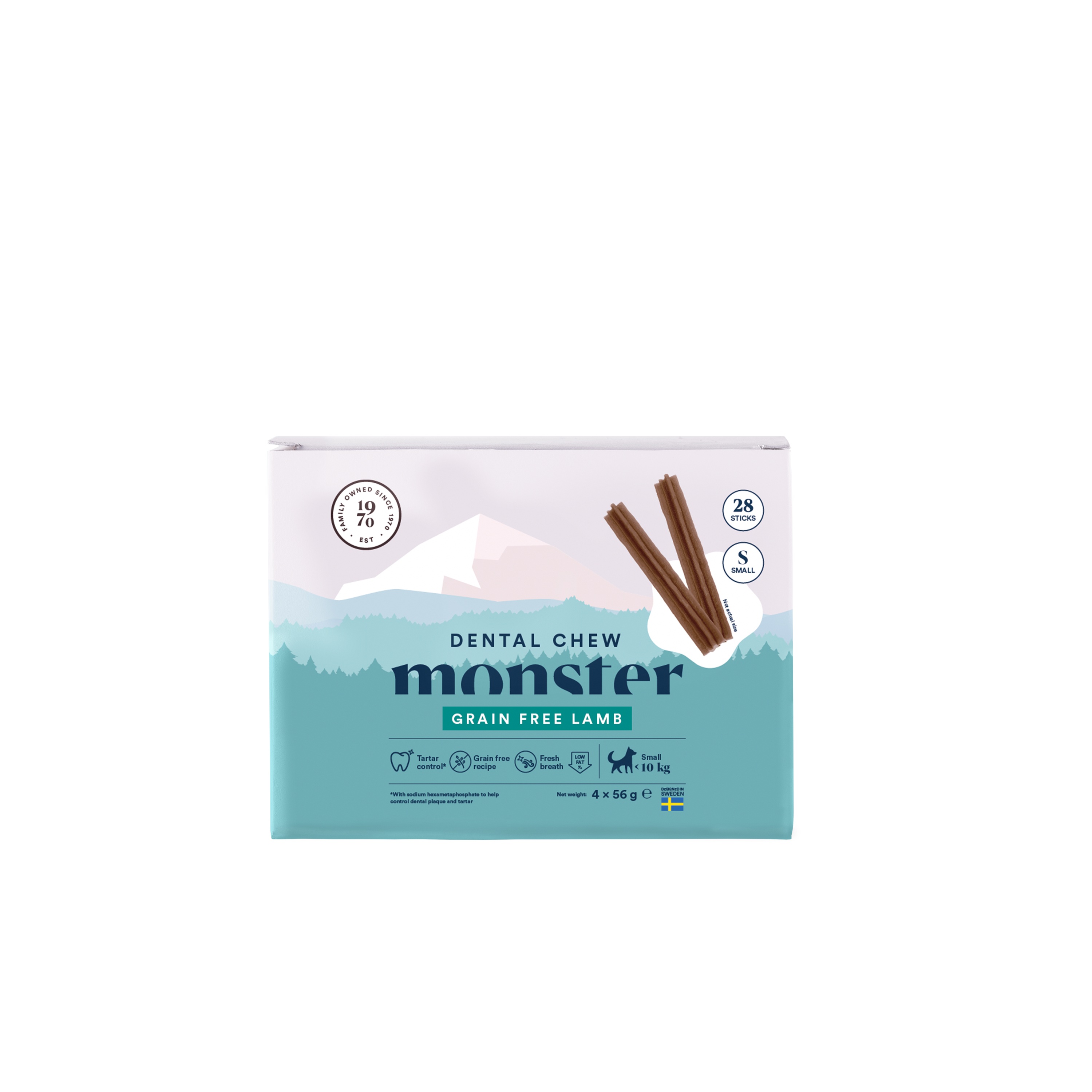 Monster Pet Food Dog Dental Chew Lamb Small Month