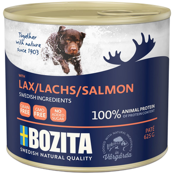 Bozita Hund - Naturals Laksepaté 625 g - Hund - Våtfôr - Dyrekassen.no