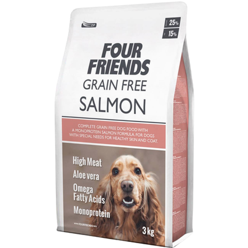 Dog Grain Free Salmon - Derma Coat 12 kg