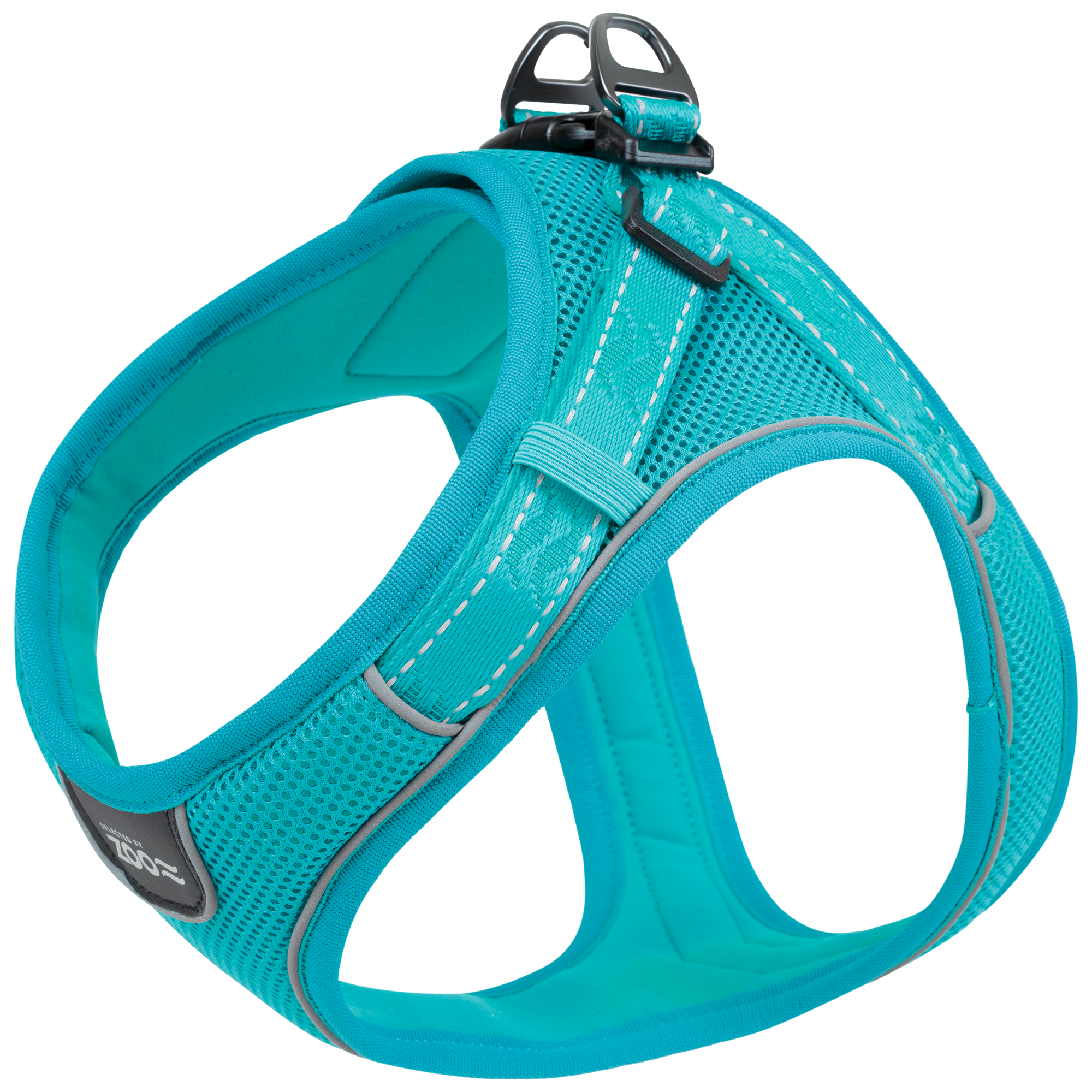 Sele Rufus Soft Justerbar M Hals 20 mm x 40-50 cm Bryst 20 mm x 52-62 cm Turkis