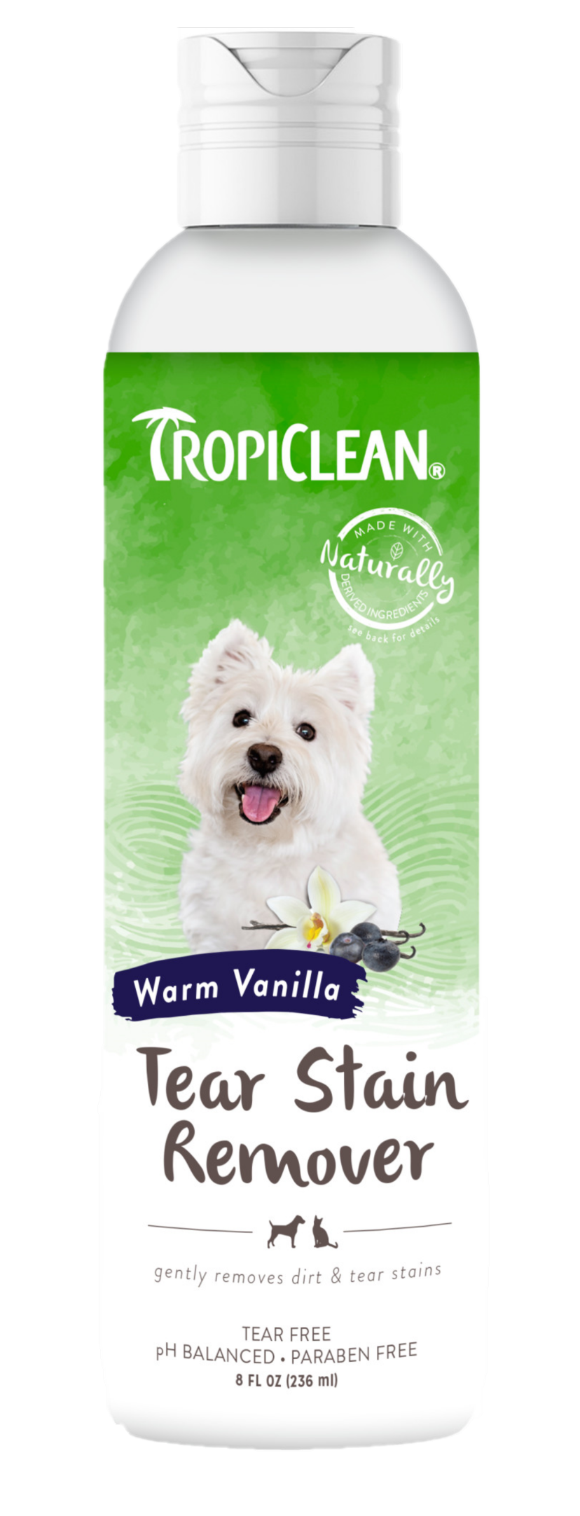 TropiClean - Tåreflekkfjerner 236 ml - Hund - Hundens Apotek - Dyrekassen.no