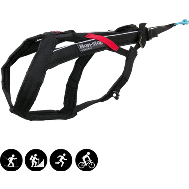Non-Stop Dogwear - Harness Free Motion Black No. 10 - Hund - Sport - Dyrekassen.no