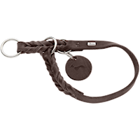 Hunter - Hundetreningshalsbånd Solid Education Brown M-L - Hals 45-50cm - Hund - Hundebur - Hundehalsbånd - Dyrekassen.no