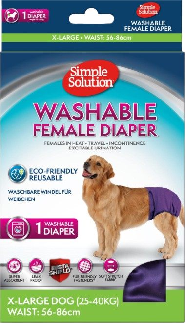 Vaskbar bleie for tisper, XL, Midje 56-86 cm