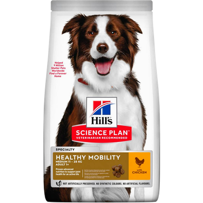Hills Science Plan - Adult Healthy Mobility Medium Chicken 14kg - Hund - Hundefôr - Dyrekassen.no