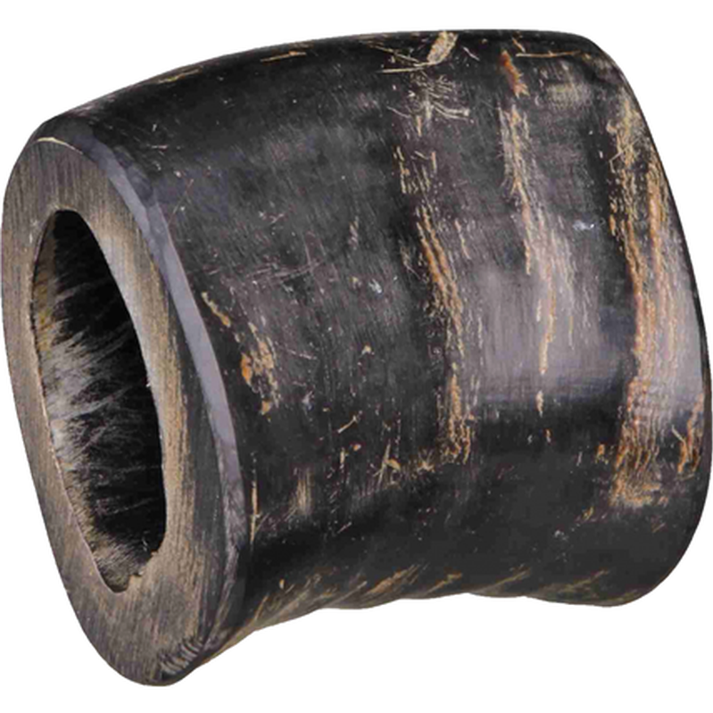 Bøffel-tyggehorn slitesterkt svart Small